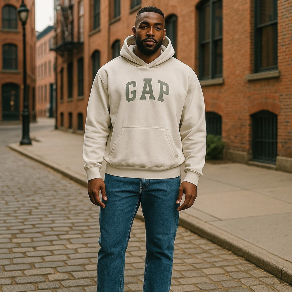 Gap Yeezy Sweatshirt Mens XL Beige Engineered Balenciaga Dove Ho Oversized RARE